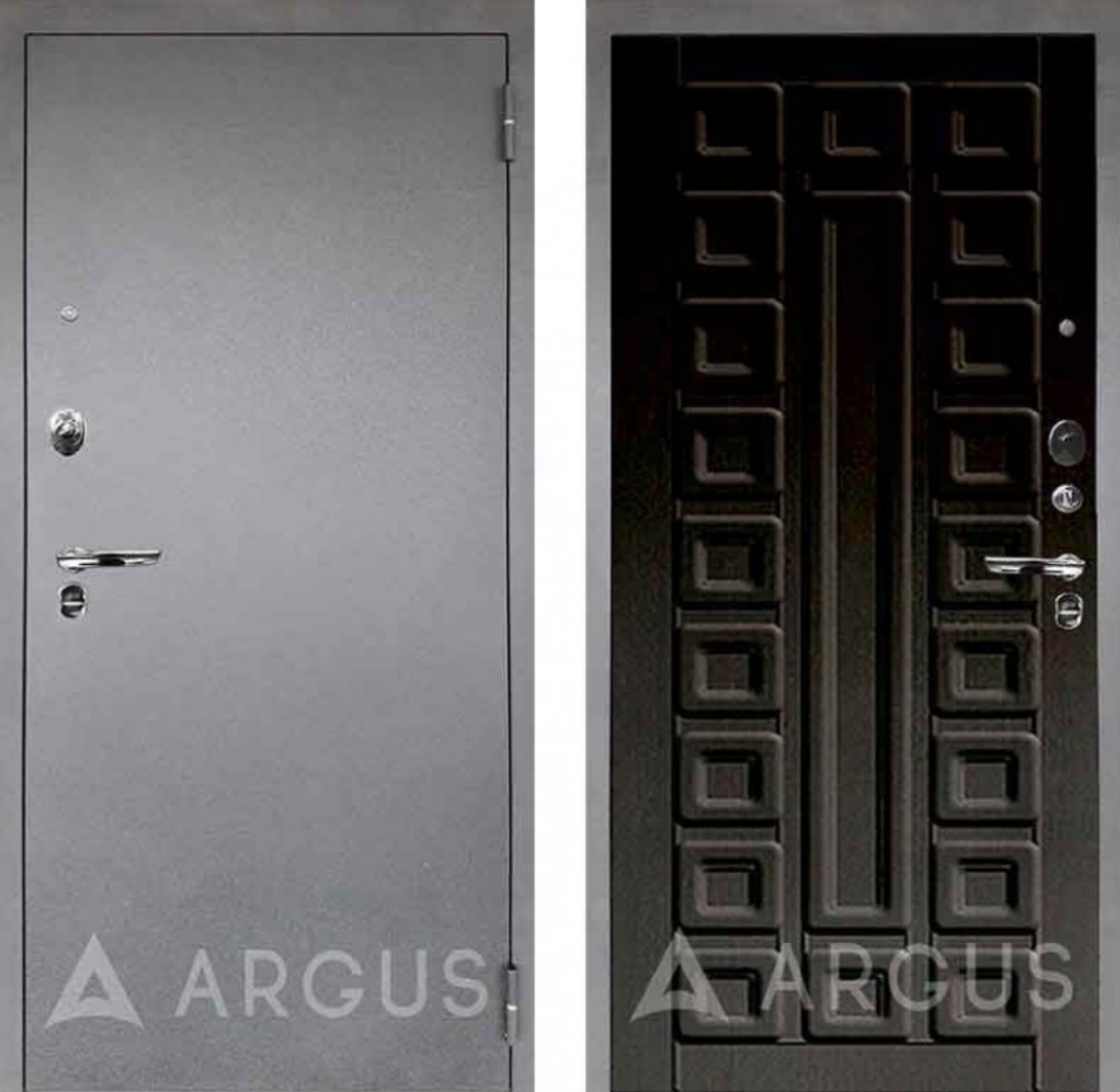 картинка Входная дверь «Люкс Про Сенатор (серебрянный антик - тисненый венге)» от магазина «Империя Дверей»