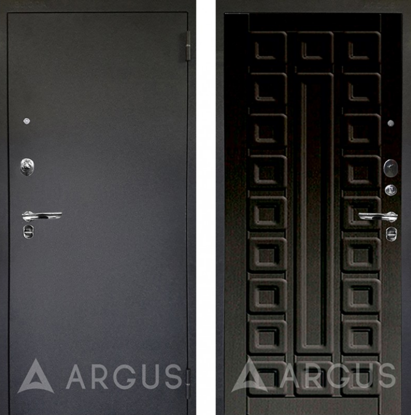 картинка Входная дверь «Люкс Про Сенатор (черный шелк - тисненый венге)» от магазина «Империя Дверей»