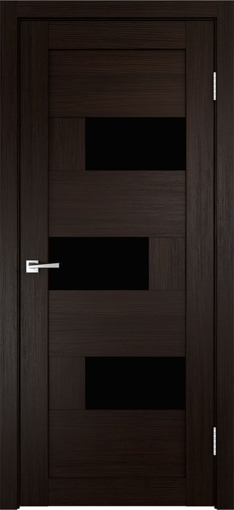 картинка DOMINO 1 (Лакобель черное) от магазина «Империя Дверей»